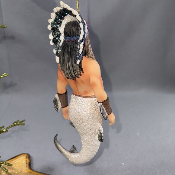 December Diamonds Chief Merman Ornament 55-900370 RARE Retired 2007 *READ** - Picture 10 of 14